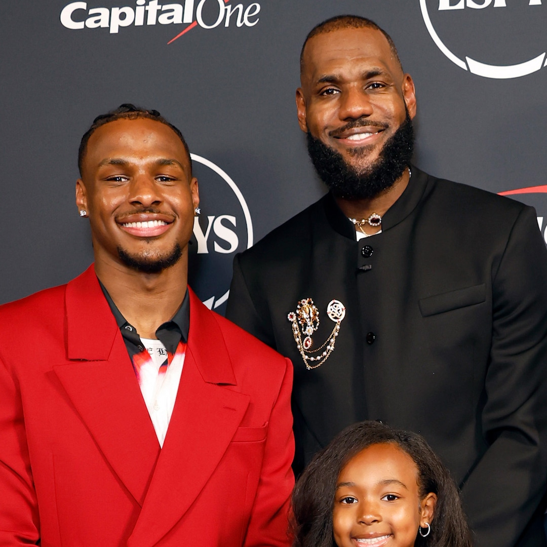 LeBron James Supports Son Bronny at Basketball Game After Health Scare